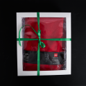 Handtuch in Geschenkbox, HARVIA, 70 x 140 cm, rot - 1