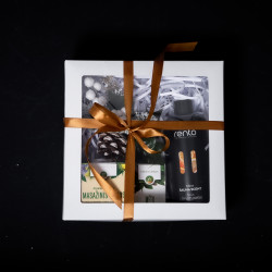 Geschenkset in Geschenkbox LEMON. Honig, ätherisches Öl und Duftessenz 