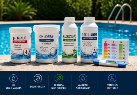5 unverzichtbare Poolchemikalien
