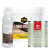 Lacke und Öle für die Sauna