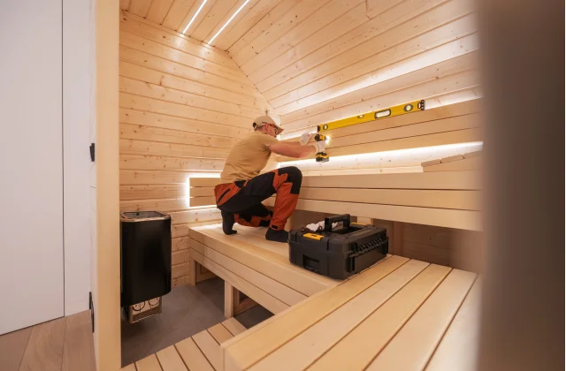 Wie installiert man eine Sauna?