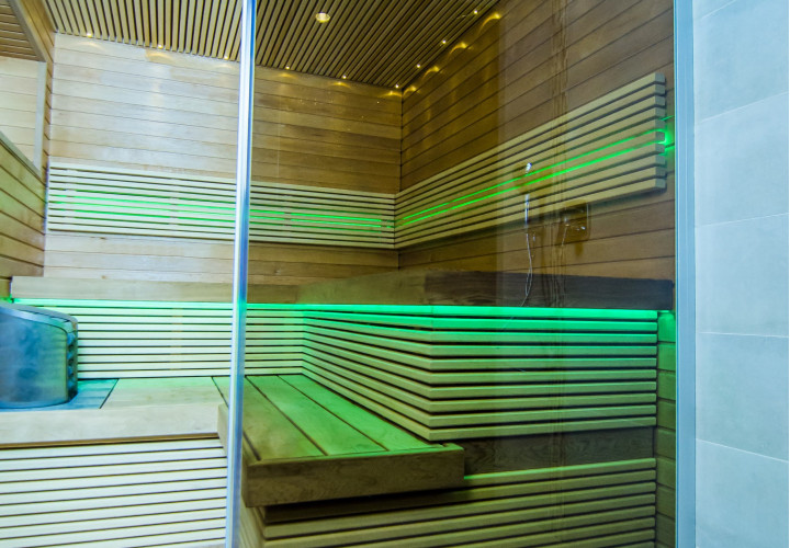 Sauna mit Dampffunktion
