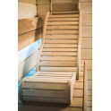 Relaxation bunk for sauna, black alder - 1