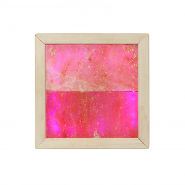 Himalaya-Salz-LED-RGB-Leuchte, Abachi-Holz