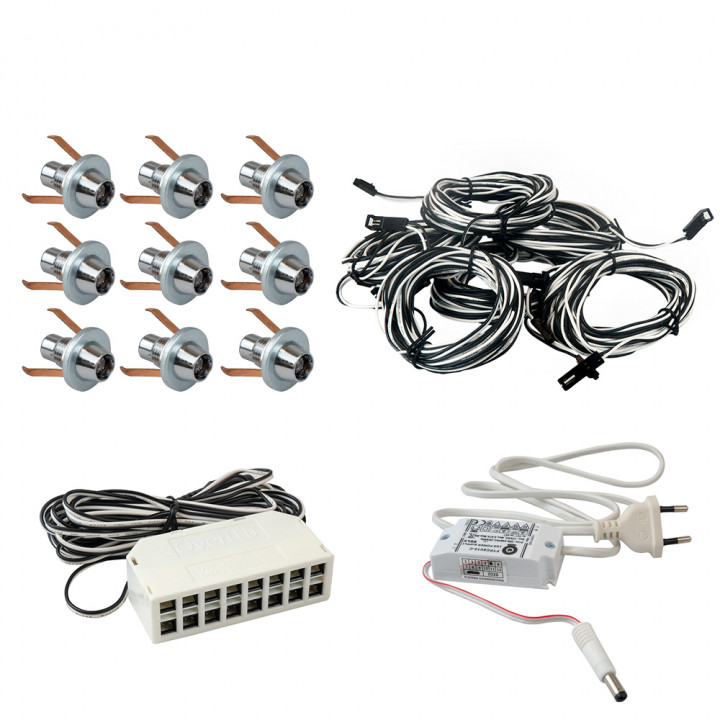 Saunabeleuchtung LED Lite 9, silber