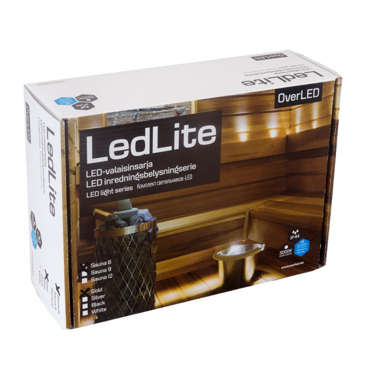Saunabeleuchtung LED Lite 9, silber