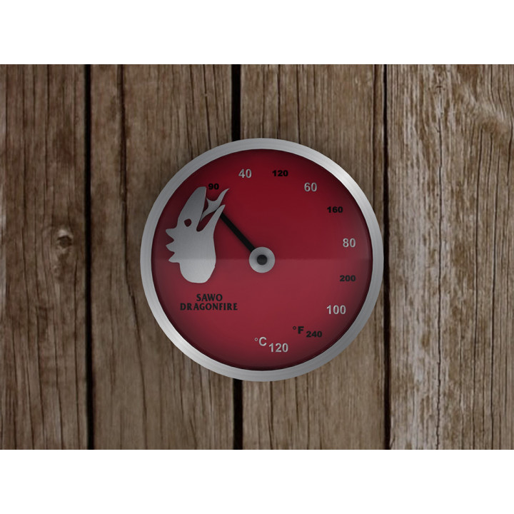 SAWO Thermometer - Drachenfeuer, rot