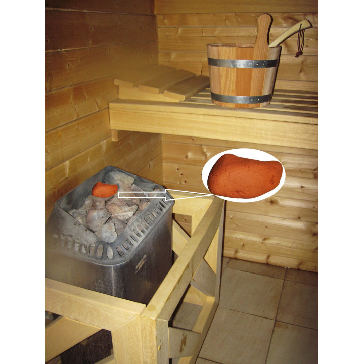 Sauna ätherische Öle Streuer - Stein, mit schwarzem ton