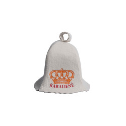 Saunahut - KARALIENĖ, weiß 