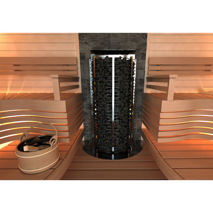 Elektrischer Saunaofen – SAWOTEC Tower Wall, ohne Steuerung 6 kW