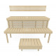 Modulare Saunabank STANDART, Aspen