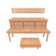 Modulare Saunabank STANDART, Erle