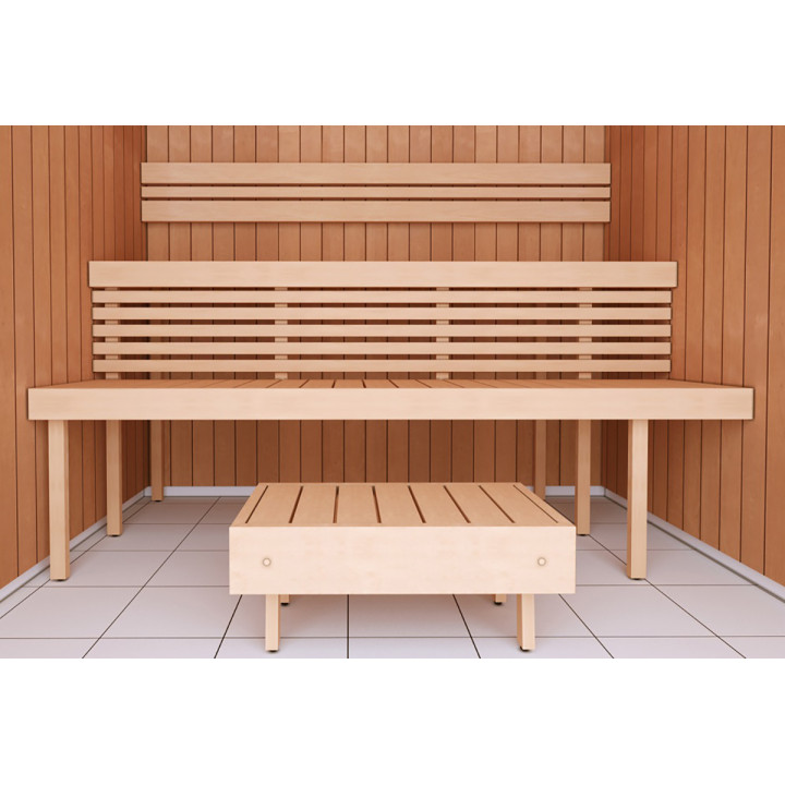 Modulare Saunabank STANDART, Erle