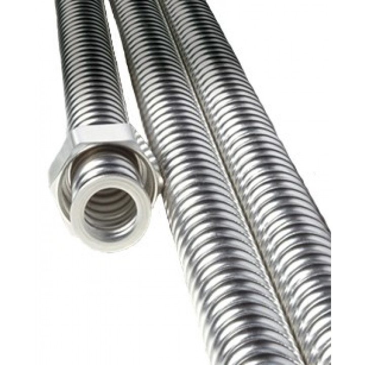 Sauflex-Rohr aus verzinktem Edelstahl für Dampf, 2,0 m