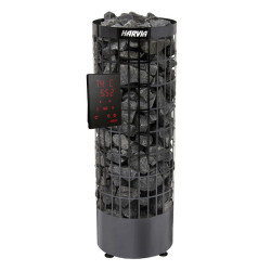 Elektrischer Saunaofen - HARVIA Cilindro Black Steel PC70XE 6,8 kW