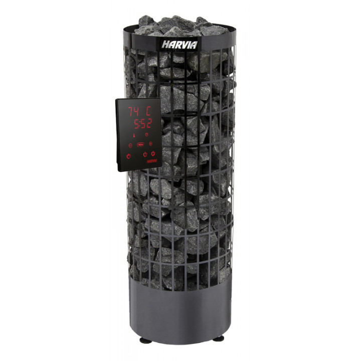 Elektrischer Saunaofen - HARVIA Cilindro Black Steel PC70XE 6,8 kW, Ausstellungsstück