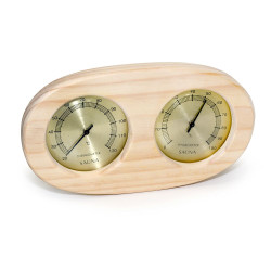 SAUFLEX Thermo-Hygrometer, horizontal, oval 