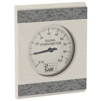 SAWO Hygrometer 280-HRA, mit Steinstreifen, Espe