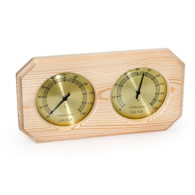 SAUFLEX Thermo-Hyrgrometer, horizontal, achteckig