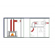 Ventilator für Sauna VOK-T 150°C, 120/Ø100mm