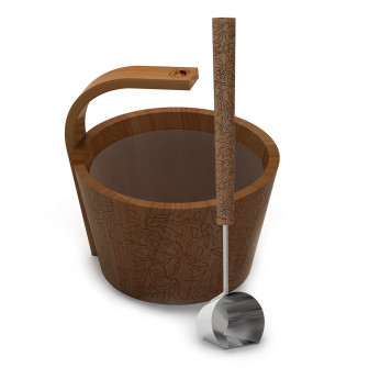 SAWO Sauna Set - Mehr Dampf, Premium, Zeder 4 l