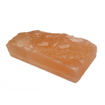 Zerkleinerte Himalaya-Salzziegel mit Kerbe, 200 x 100 x 50 mm