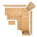 Modulare Saunabank PREMIUM, Erle - 2