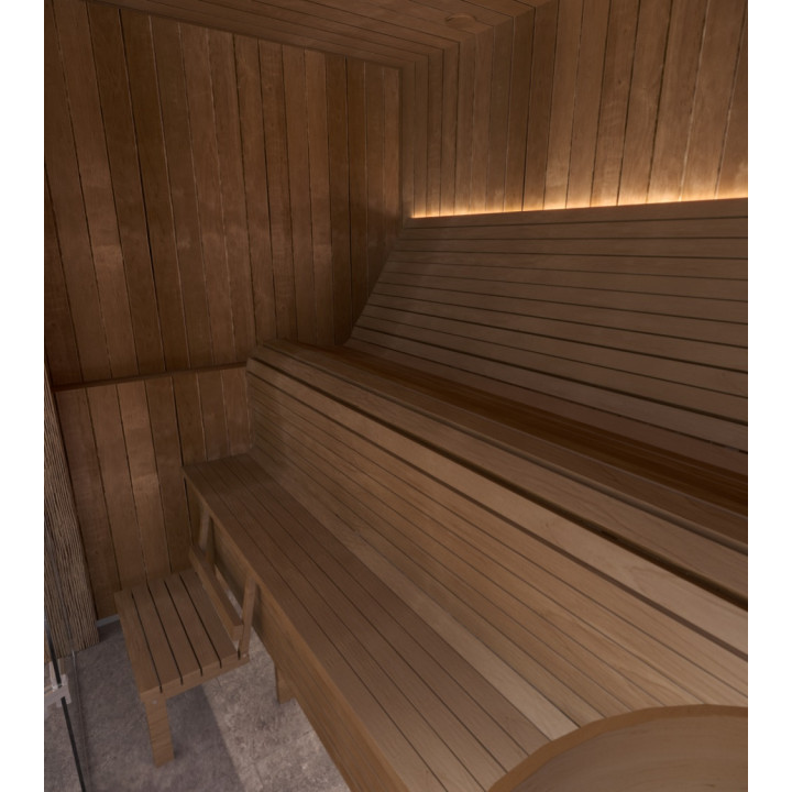 Modulare Saunaliege ERGONOMIC, Thermo-Espe