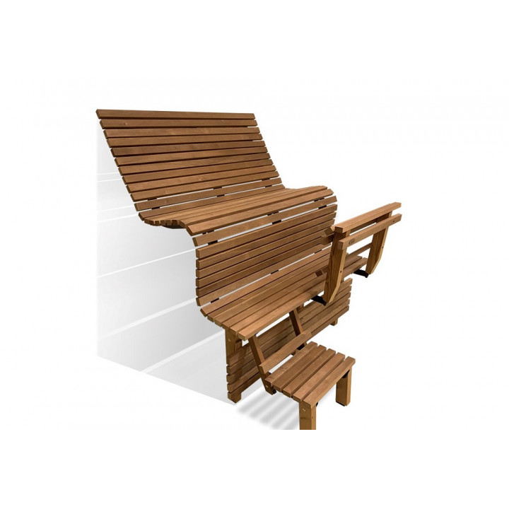 Modulare Saunaliege ERGONOMIC, Thermo-Espe