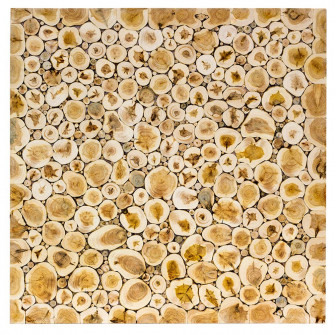 Dünne Wacholderholzplatte, 500 × 500 mm