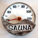 Saunathermometer aus Keramik - SAUNA - 0