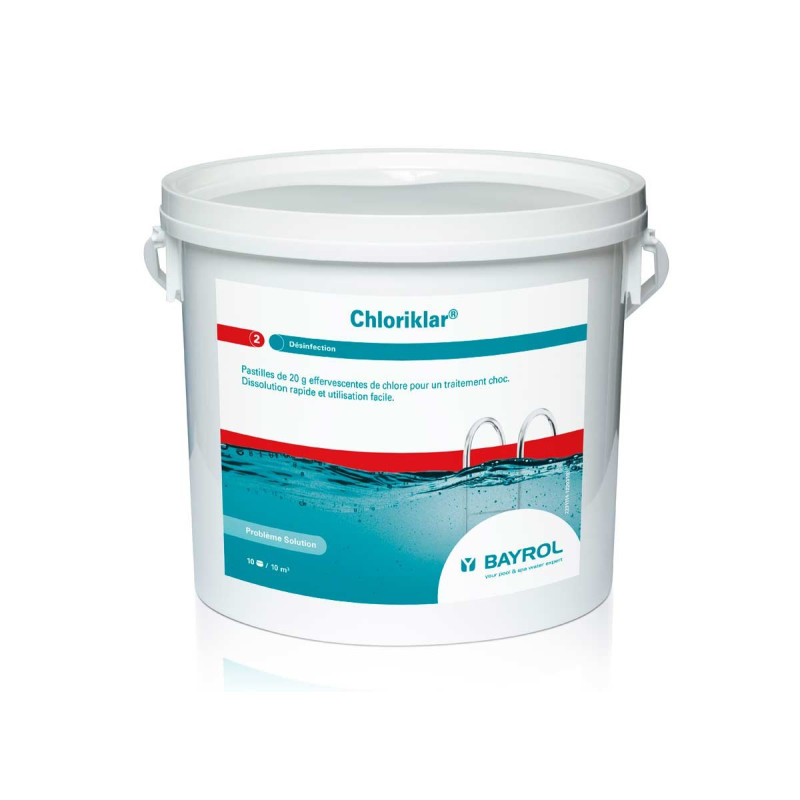 Schnell lösliche Chlortabletten Chloriklar, 25 kg