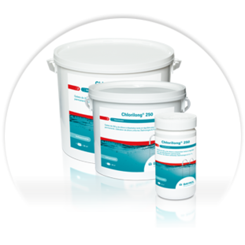 Langsam lösliche Chlortabletten Chlorilong 200, 5 kg