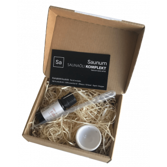 SAUNU-Set mit ätherischen Ölen
