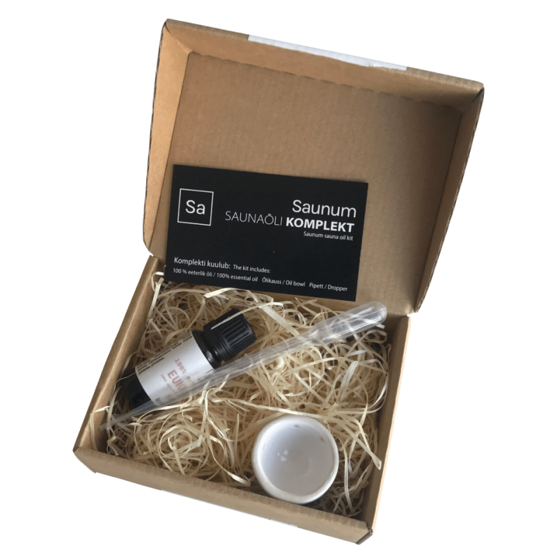 SAUNUM Set mit ätherischem Öl