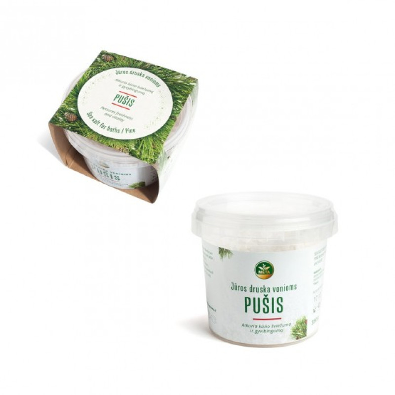 Meersalz mit ätherischem Kiefernöl