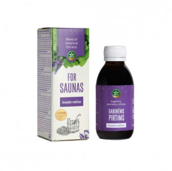 Pflanzenextraktmischung für Saunen mit ätherischen Ölen aus Lavendel und Zitronenmelisse, 150 ml