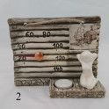 Saunathermometer aus Keramik - mit Kerze - 2
