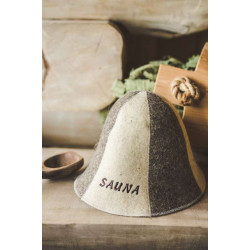 Saunahut - SAUNA, gestreift  Saunahut - SAUNA, gestreift