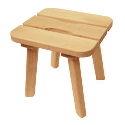 Hocker aus Erle, S 320 x 300 x 310 mm 