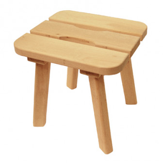 Hocker aus Erle, S 320 x 300 x 310 mm
