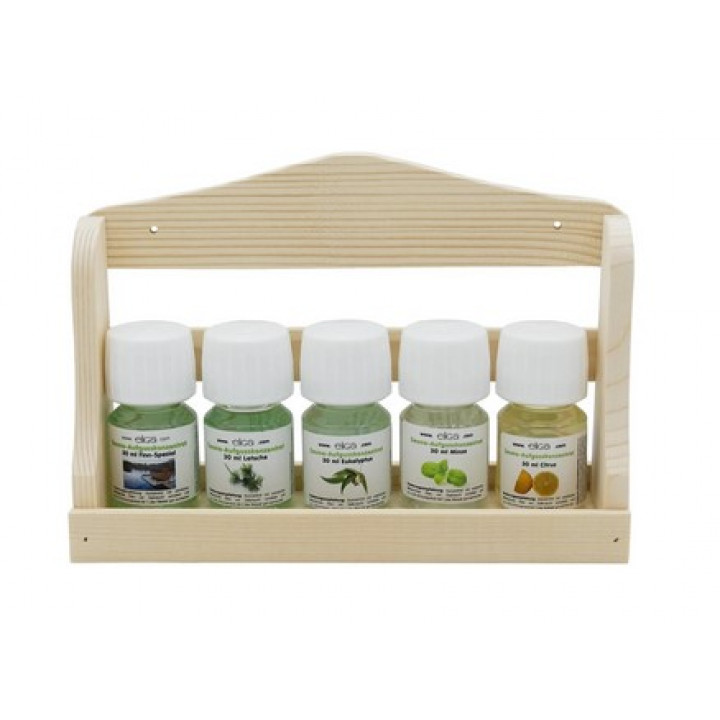 ELIGA Duftset mit Holz-Wandregal