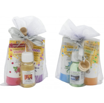 Geschenkset. Saunahonig und Saunaöl