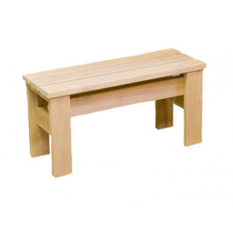 Hocker aus Erle, M 800 x 300 x 400 mm