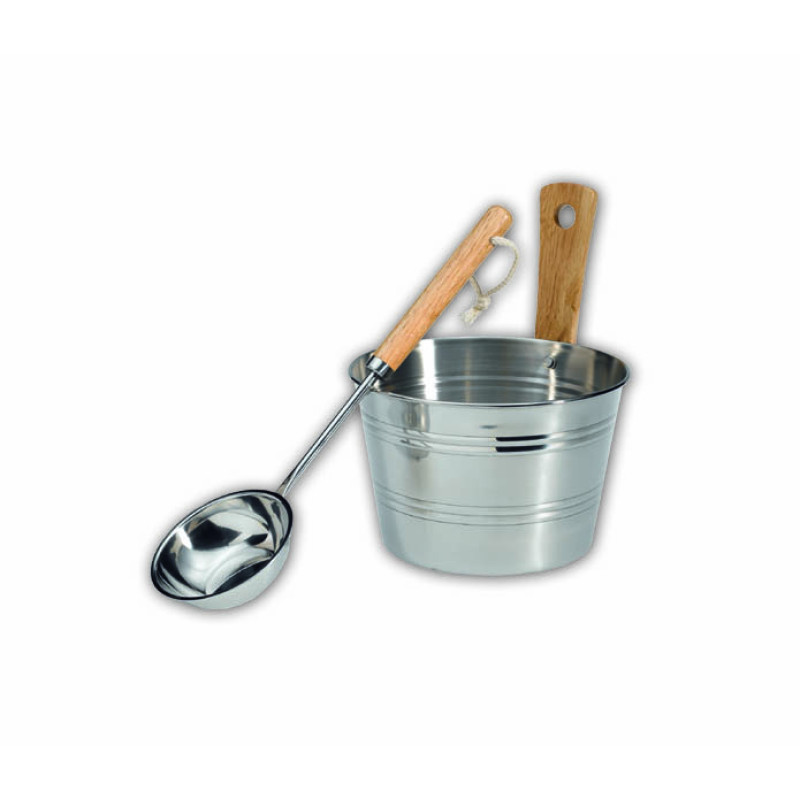 EOS Sauna Set Edelstahl