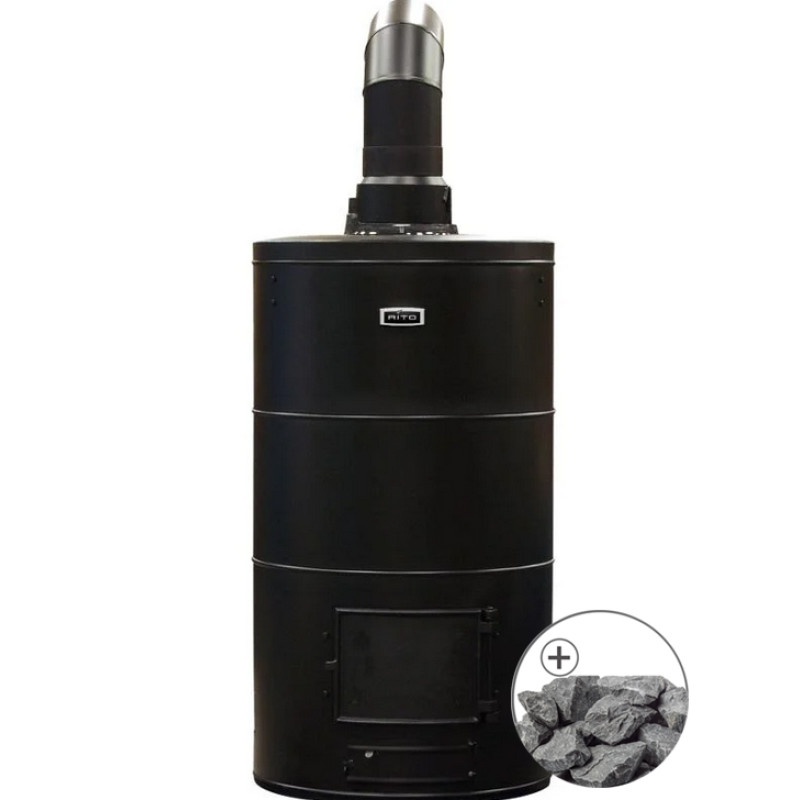 Holzbefeuerter Saunaofen - AITO AK-68, mit traditionellen Steinen