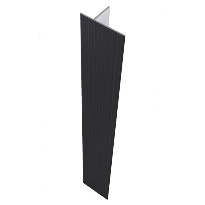 Harvia Aluminium-Zierleisten-Set für Glastüren 9 × 19–21, schwarz