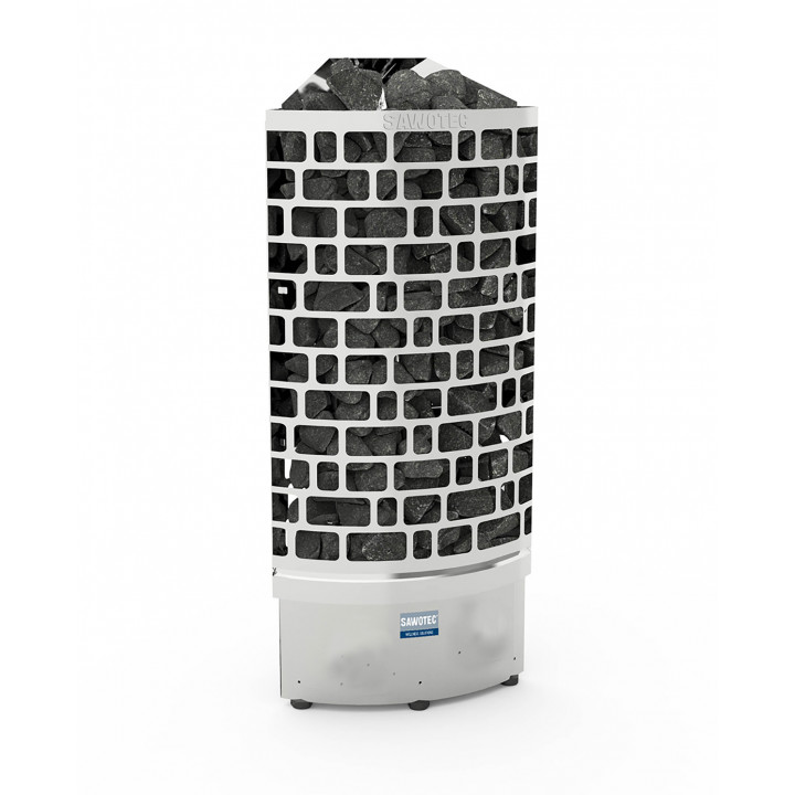 Elektrischer Saunaofen – SAWOTEC Ari Corner 7,5 kW, ohne Steuereinheit