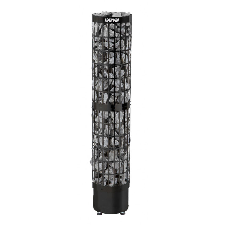 Elektrischer Saunaofen - HARVIA Cilindro Black Steel PC66E 6,6 kW