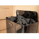 Elektrischer Saunaofen - HARVIA The Wall Black Steel SW90E 9 kW